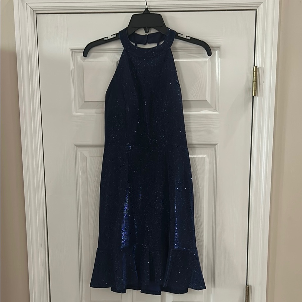 Elegant Navy Blue Dress, size 8